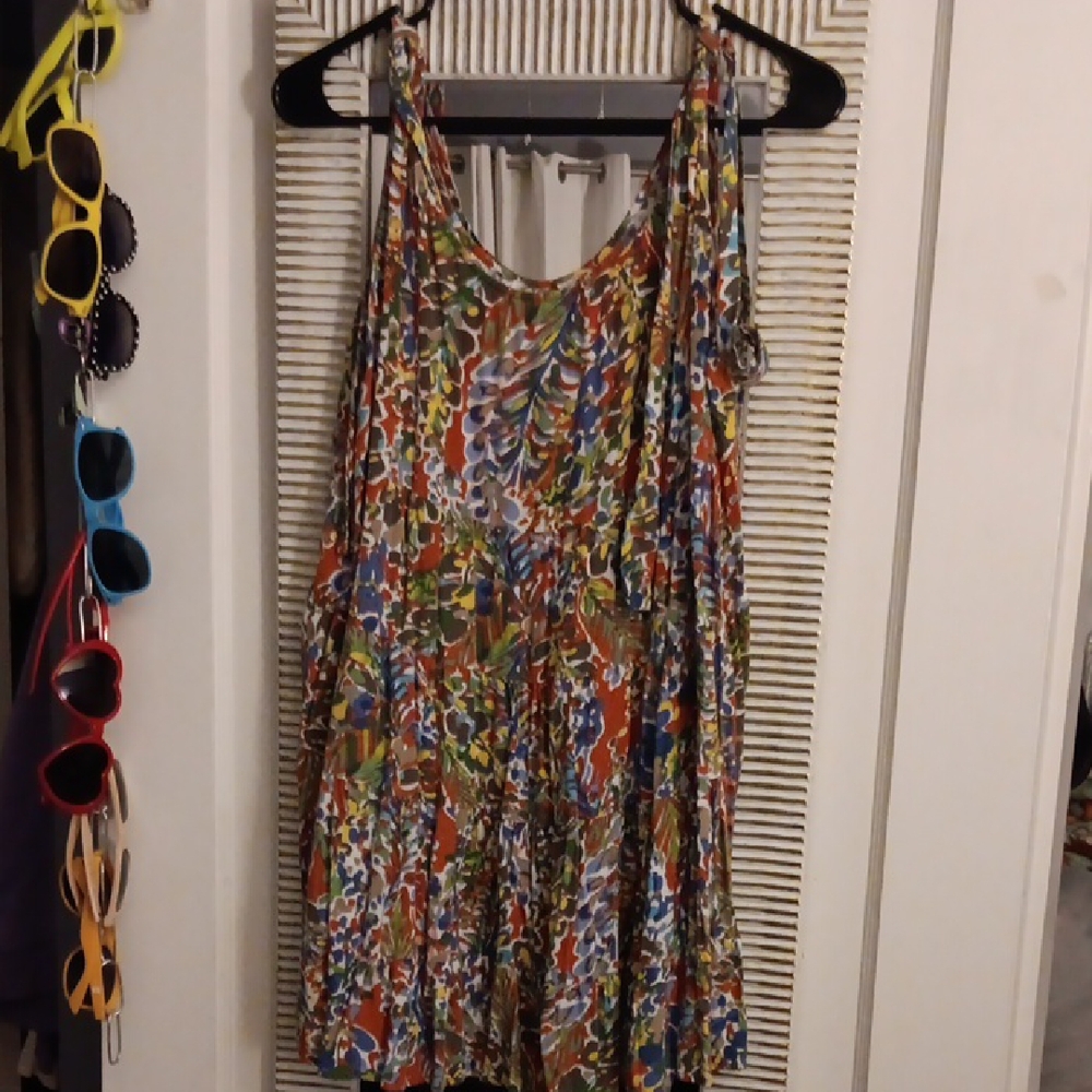 Colorful Tie Strap Dress Or Tunic